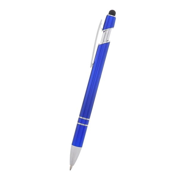 Plunger-action ballpoint pen with a stylus on top... from ASI 61125 Hit Promotional Products / Hit®