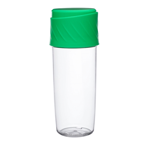 16 oz. water bottle with screw-on lid and removable storage box... from ASI 39552 BEL Promo