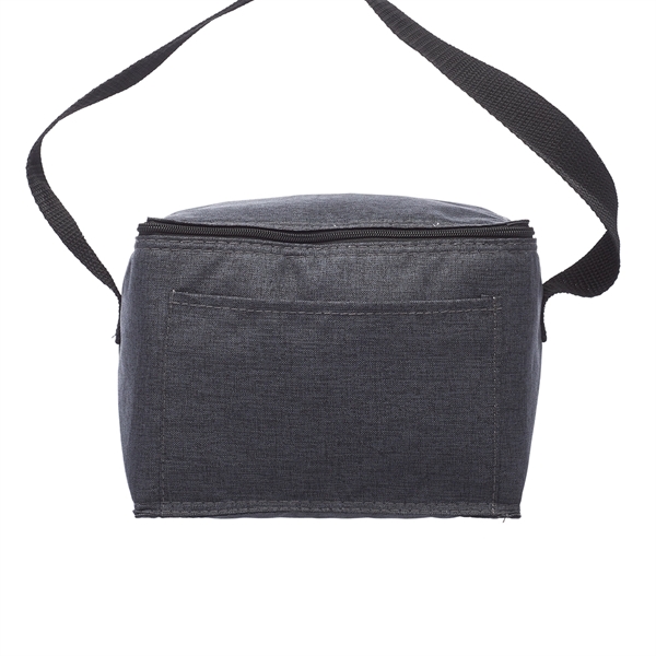 Insulated cooler lunch bag made from heathered fabric; includes zipper closing... from ASI 39552 BEL Promo