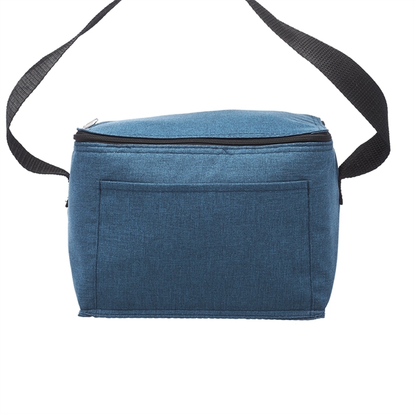Insulated cooler lunch bag made from heathered fabric; includes zipper closing... from ASI 39552 BEL Promo