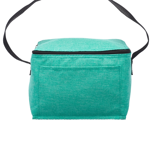 Insulated cooler lunch bag made from heathered fabric; includes zipper closing... from ASI 39552 BEL Promo