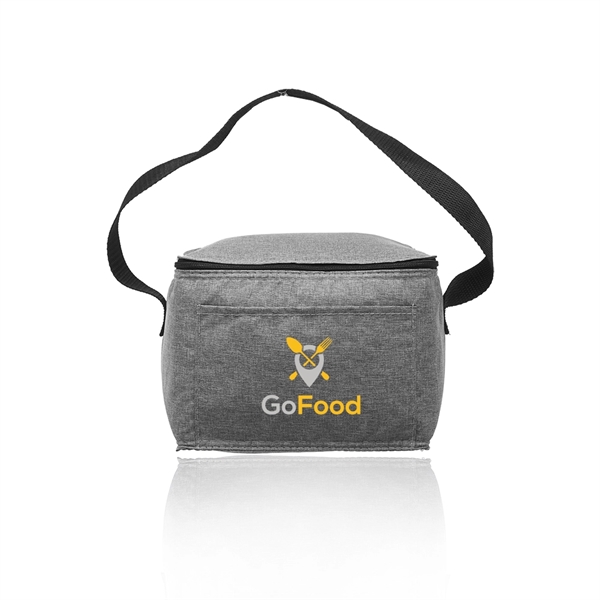 Insulated cooler lunch bag made from heathered fabric; includes zipper closing... from ASI 39552 BEL Promo
