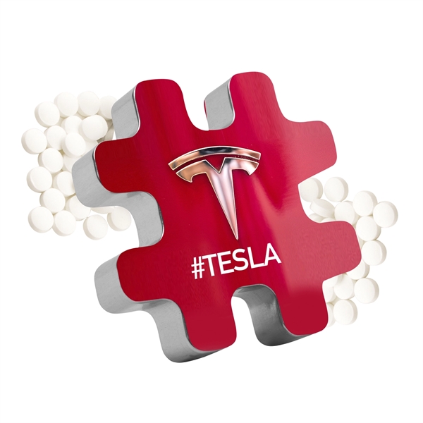 Patent pending mint tin filled with fresh sugar free Micromints in... from ASI 44900 NC Custom (CI/Lanco) / Chocolate Inn