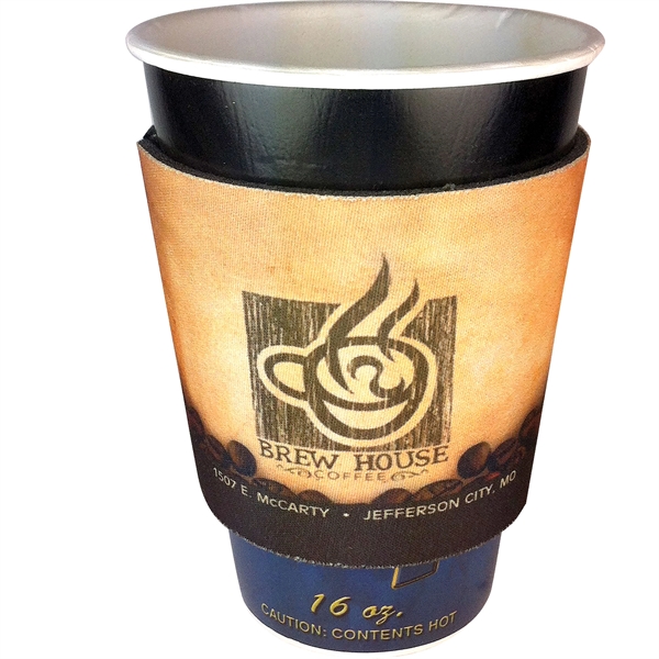 Foam party cup sleeve that fits pint glasses, stadium cups, coffee... from ASI 61966 HPG / Best Promotions USA