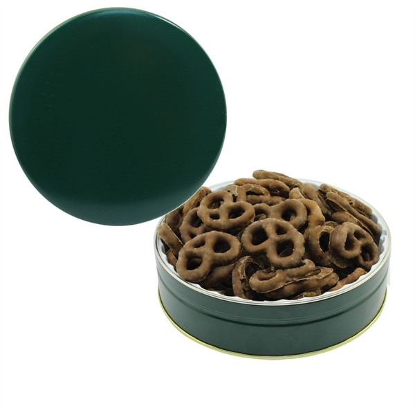 Tin filled with multiple filler options of good gift snacks and... from ASI 61125 Hit Promotional Products