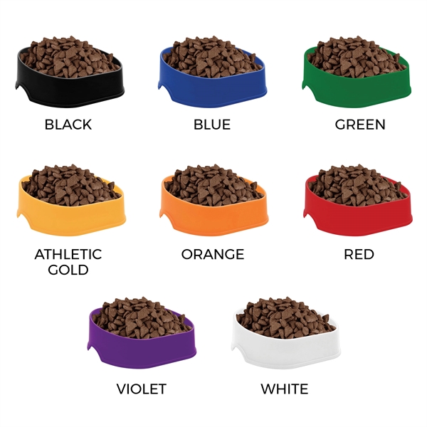 8" pet bowl is made of food/water safe polypropylene, BPA-Free. -... from ASI 92980 WOV-IN® / Promopet