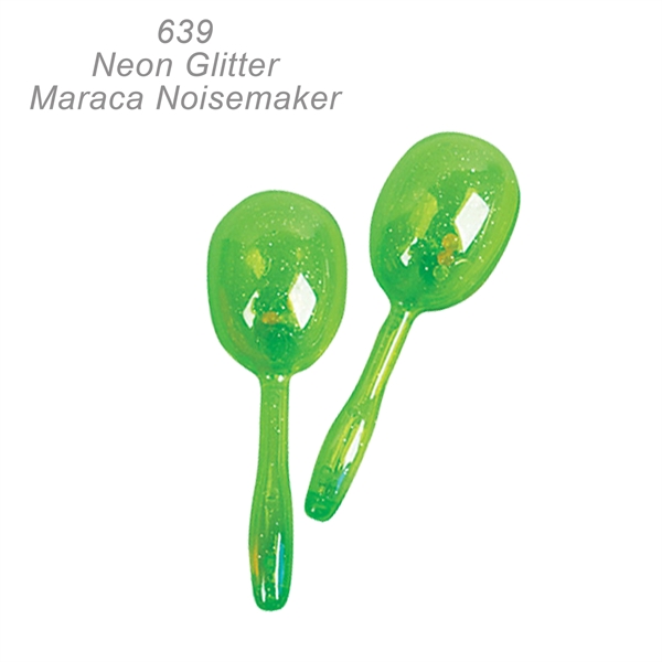 Neon Glitter Maracas 5"... from ASI 45100 Chulani Promotional Products, Inc / Competitive Edge Innovations/Chulani