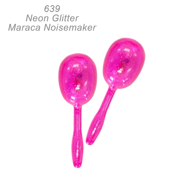Neon Glitter Maracas 5"... from ASI 45100 Chulani Promotional Products, Inc / Competitive Edge Innovations/Chulani