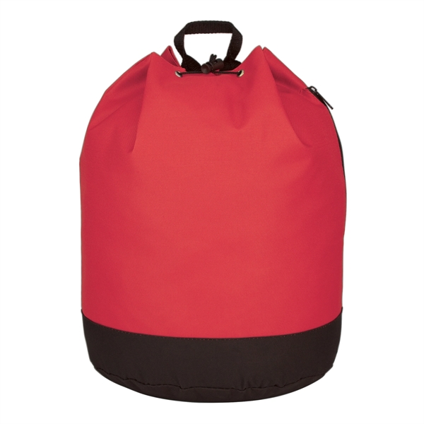 Drawstring tote / backpack with PVC lining and adjustable padded straps.... from ASI 61125 Hit Promotional Products / Hit®