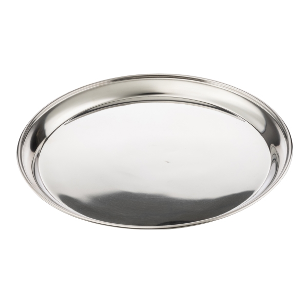 14" round stainless steel bar tray.... from ASI 62677 iline PROMO (The Innovative Line)