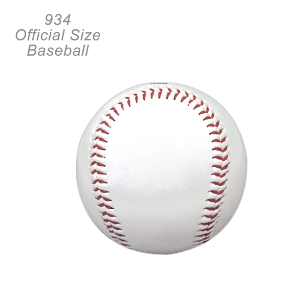 Official size baseball, white with red stitching - Ready Inventory In... from ASI 45100 Chulani Promotional Products, Inc / Competitive Edge Innovations/Chulani