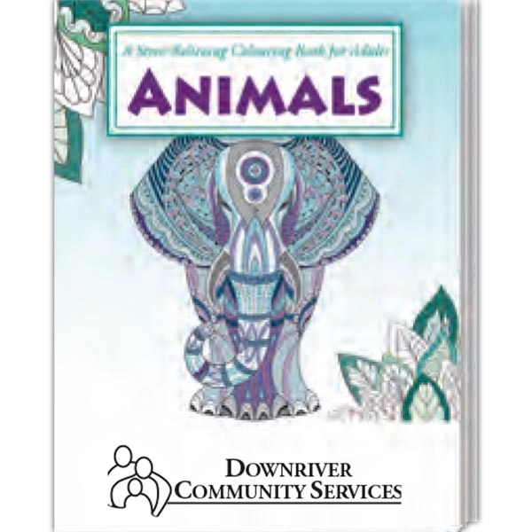 Animals stress relieving coloring book for adults.... from ASI 45815 Coloring Book Solutions / Coloring Book Solutions™