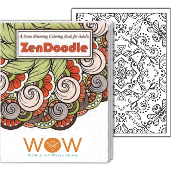 Relax Pack - ZenDoodle stress relieving coloring book for adults packaged... from ASI 45815 Coloring Book Solutions / Coloring Book Solutions™ LivRite