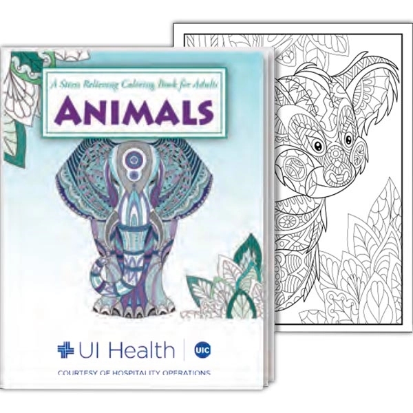 Animals stress relieving coloring book for adults.... from ASI 45815 Coloring Book Solutions / Coloring Book Solutions™ LivRite