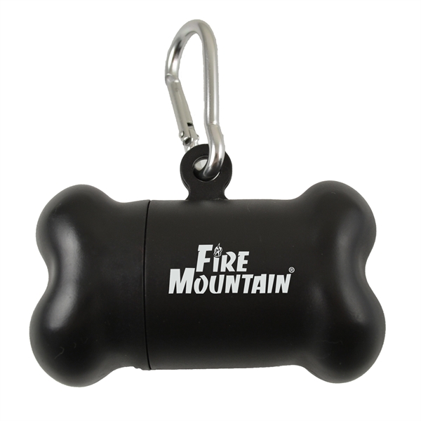 Plastic dog waste with a metal carabiner clip.... from ASI 57956 Graphco line