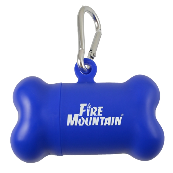 Plastic dog waste with a metal carabiner clip.... from ASI 57956 Graphco line