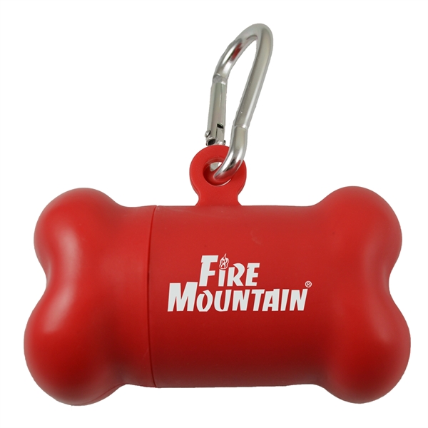 Plastic dog waste with a metal carabiner clip.... from ASI 57956 Graphco line