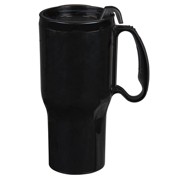21oz. double-wall insulated polypropylene Sportster Mug. Includes spill-resistant, snap-on lid with... from ASI 73871 Next Promotions LLC