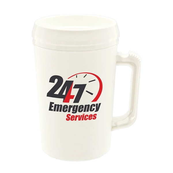 34oz. double-wall insulated polypropylene IM34 Mug. Includes snap-on, drink-thru lid. Top-rack... from ASI 73871 Next Promotions LLC