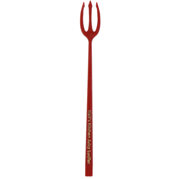 6.8" pitchfork-shaped plastic drink stirrer and food pick with long handle.... from ASI 59683 Harco Enterprises LTD / Harco Enterprises