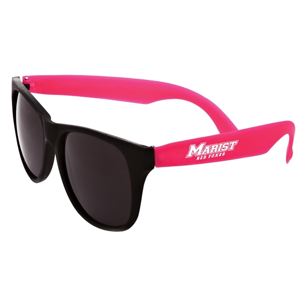 Plastic Sunglasses with UV400 protection in an assortment of color choices.... from ASI 63549 Jornik Manufacturing Corp / Jornik