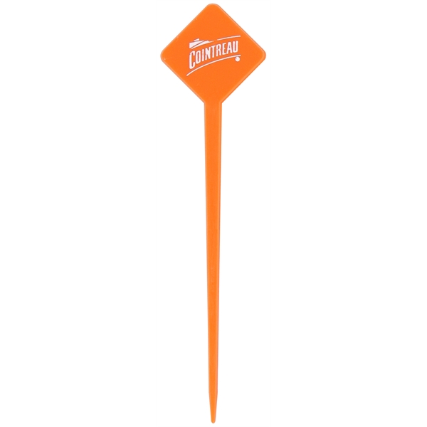 4" plastic cocktail and food pick with diamond-shaped head topper.... from ASI 59683 Harco Enterprises LTD