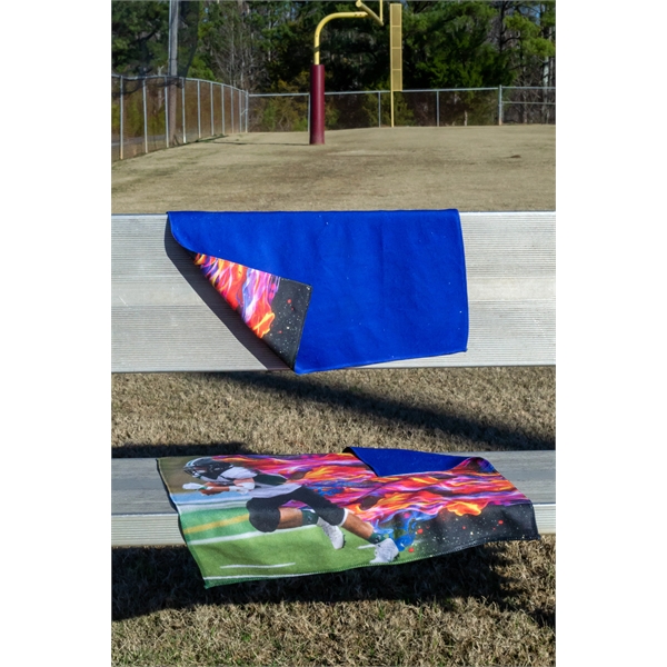 15" x 18" terry velour, hemmed, 100% cotton rally towel.... from ASI 79750 Pro Towels