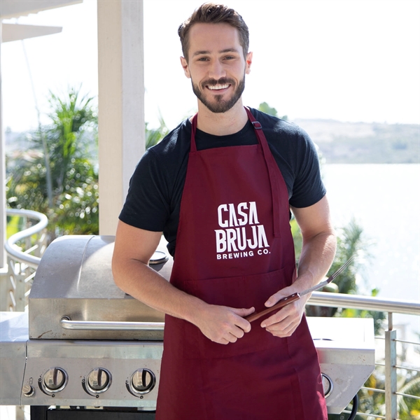 27" x 31" chef's apron with adjustable neck strap, pocket and... from ASI 90913 Terry Town