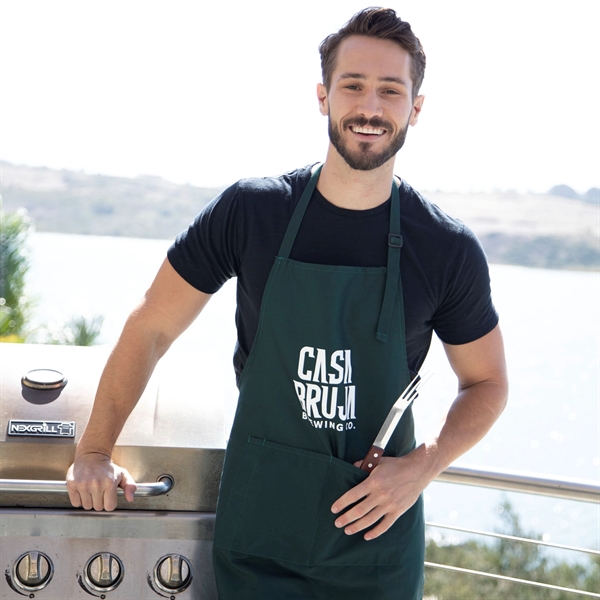 27" x 31" chef's apron with adjustable neck strap, pocket and... from ASI 90913 Terry Town