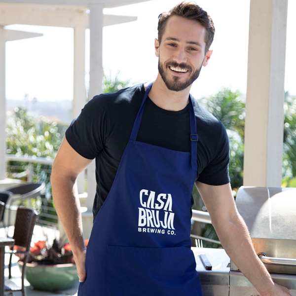 27" x 31" chef's apron with adjustable neck strap, pocket and... from ASI 90913 Terry Town