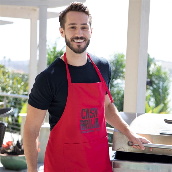 27" x 31" chef's apron with adjustable neck strap, pocket and... from ASI 90913 Terry Town