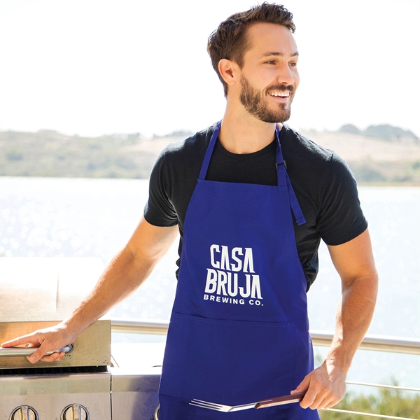 27" x 31" chef's apron with adjustable neck strap, pocket and... from ASI 90913 Terry Town