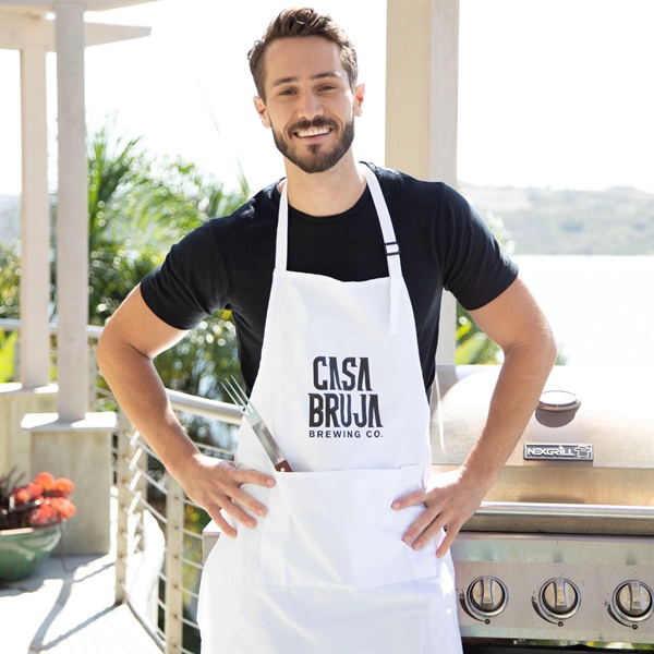 27" x 31" chef's apron with adjustable neck strap, pocket and... from ASI 90913 Terry Town