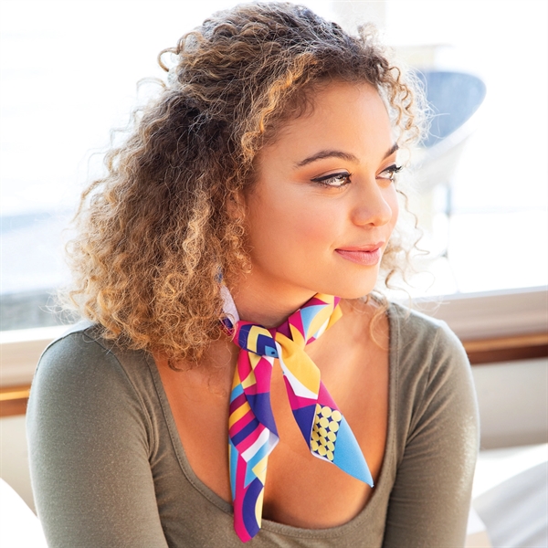 22" x 22" polyester sublimated bandanna with single sided print.... from ASI 90913 Terry Town