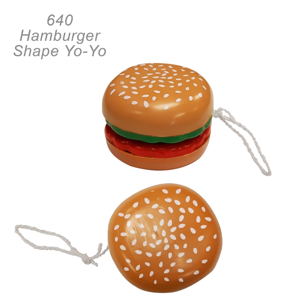 Hamburger shaped yo yo.... from ASI 45100 Chulani Promotional Products, Inc / Competitive Edge Innovations/Chulani
