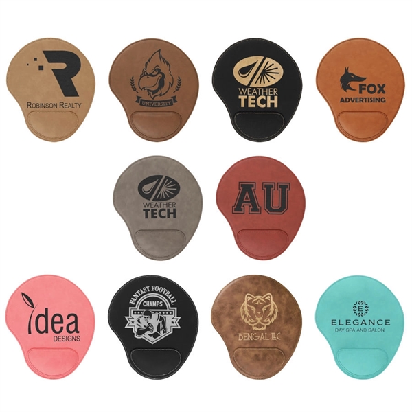9" x 10.25" x 0.25" leatherette mousepad.... from ASI 92531 Unique Custom Products / UCP
