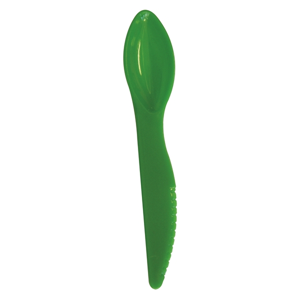 5.25" plastic kiwi spoon with dual ends; includes a spoon and... from ASI 59683 Harco Enterprises LTD