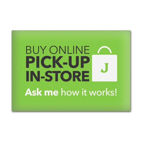 Button in a rectangle shape measuring 2" x 3" with a... from ASI 66390 LarLu