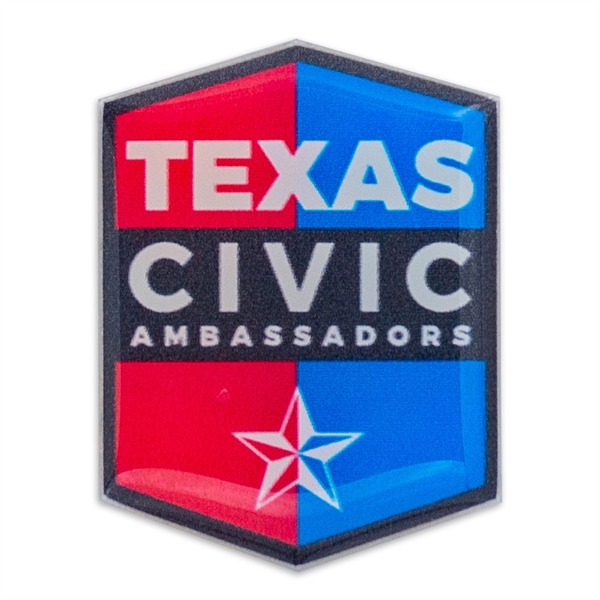 Contour pin available in any custom shape in sizes 5/8" -... from ASI 66390 LarLu