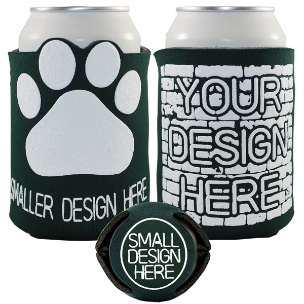 Beverage holder with theme design on front.... from ASI 35745 American Zebra Line/AZL / The American Zebra Line