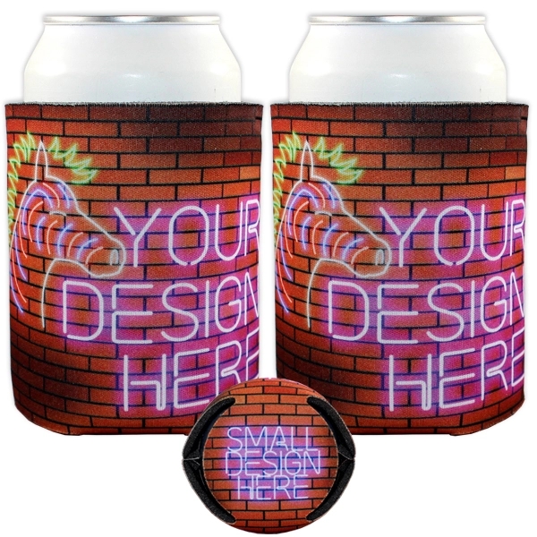 Sock style can holder, four color process - dye sublimation.... from ASI 35745 American Zebra Line/AZL