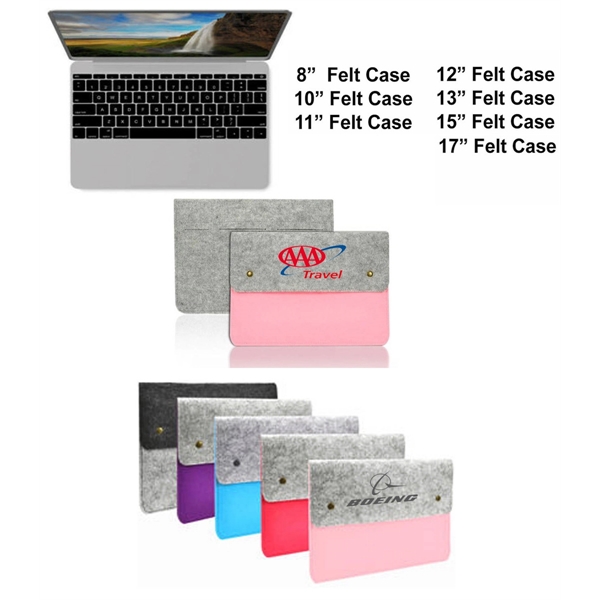 12" Felt Sleeve Case for Laptop Tablet.... from ASI 79909 Promotek