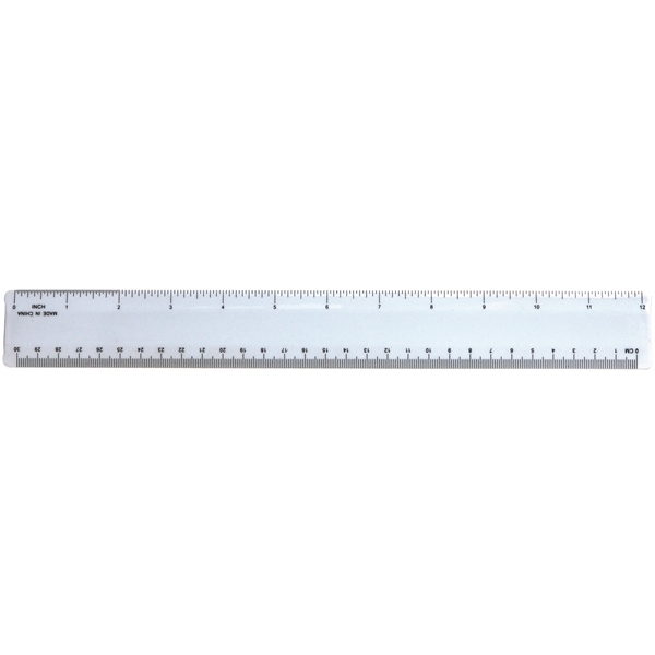 Standard 12" ruler made of styrene that measures 12 5/8"W x... from ASI 43051 CPS / Keystone CPS CPS/Keystone