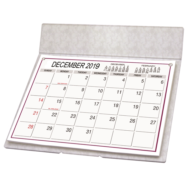6 3/8" x 6 1/8" desk calendar made of polypropylene and... from ASI 43051 CPS / Keystone CPS CPS/Keystone
