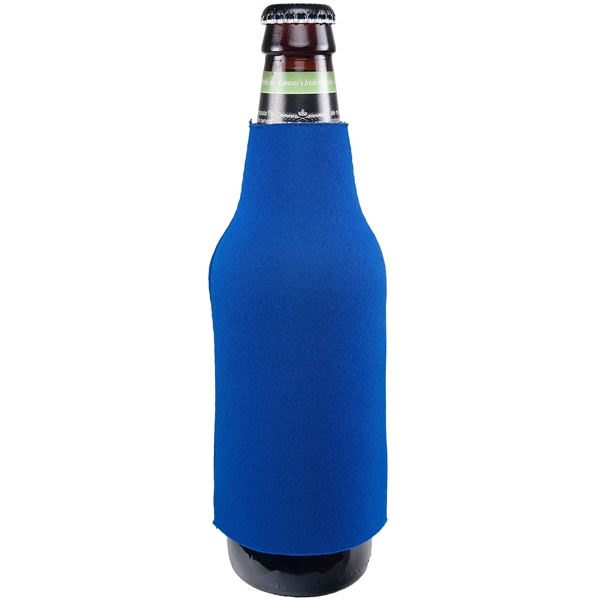 3 1/4"W x 6 1/2"H (lying flat) pullover bottle cooler made... from ASI 43051 CPS / Keystone CPS CPS/Keystone