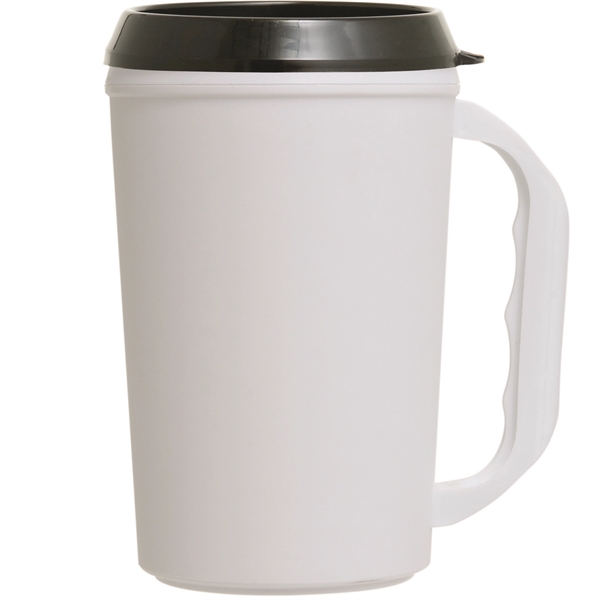 Insulated travel mug with drink-thru lid that's BPA-free and holds up... from ASI 43051 CPS / Keystone CPS CPS/Keystone