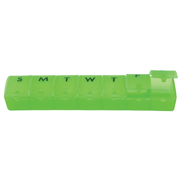 6" x 7/8" polypropylene pill dispenser with enough compartments for a... from ASI 43051 CPS / Keystone CPS CPS/Keystone