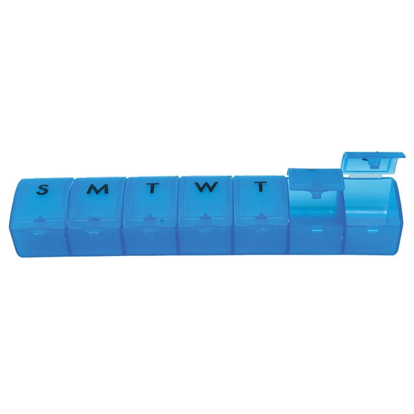 6" x 7/8" polypropylene pill dispenser with enough compartments for a... from ASI 43051 CPS / Keystone CPS CPS/Keystone