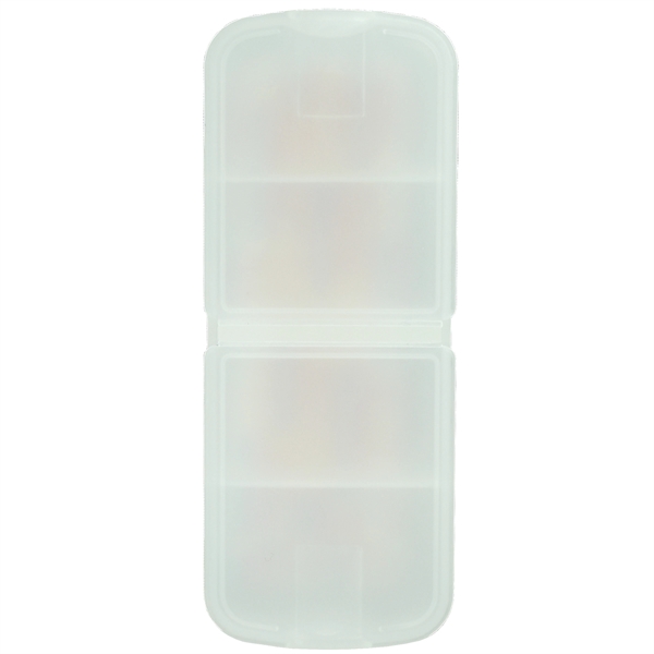 4 3/8" x 1 3/4" four-slot pill box with bandage dispenser... from ASI 43051 CPS / Keystone CPS CPS/Keystone