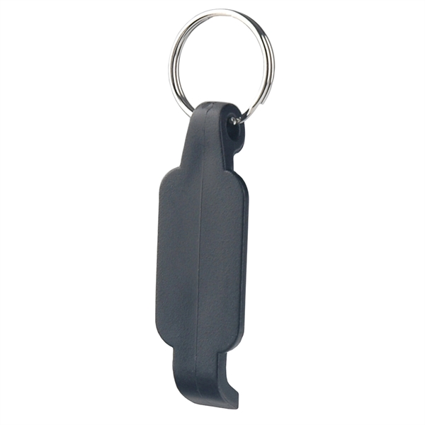 2 1/2"W x 7/8"H plastic bottle opener with a key ring;... from ASI 43051 CPS / Keystone CPS CPS/Keystone
